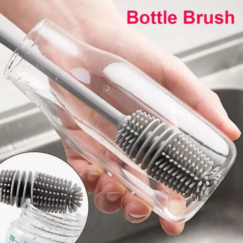 Silicon Bottle and Glass Cleaning Brush
