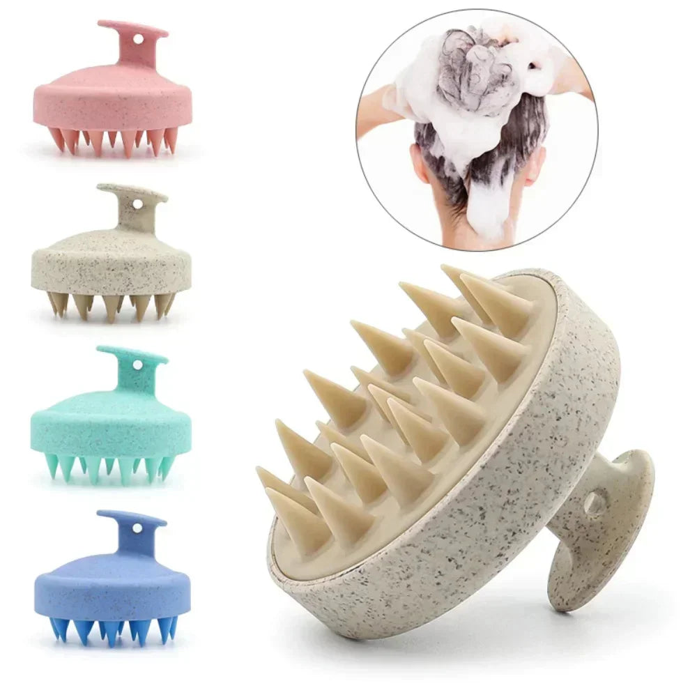 Silicon Scalp and Body Massage Brush - Salon Quality Hair Care Tool