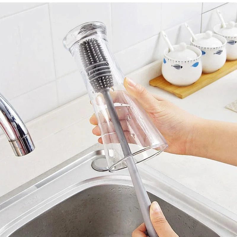 Silicon Bottle and Glass Cleaning Brush